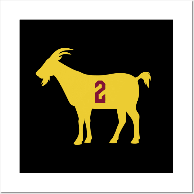 CLE GOAT - 2 - Black Wall Art by KFig21